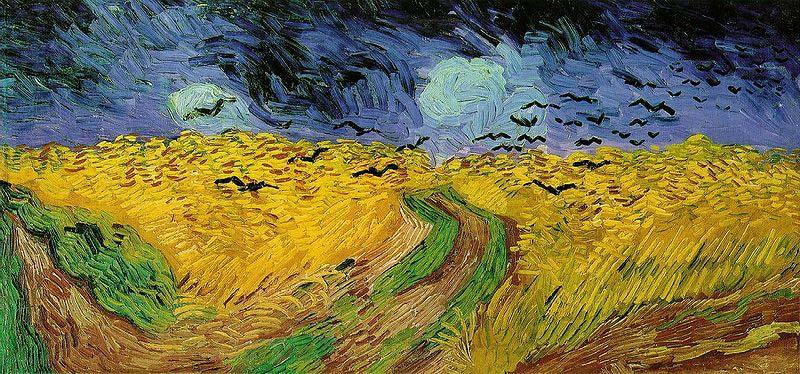 Vincent Van Gogh Wheat Field with Crows Spain oil painting art